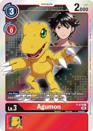 Agumon [P-079] (Digimon Survive Anime Expo 2022) [Cartes promotionnelles] 