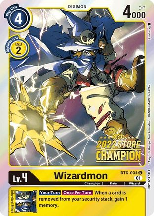 Wizardmon [BT6-034] (2022 Store Champion) [Double Diamond Promos] - Trinity Hobby