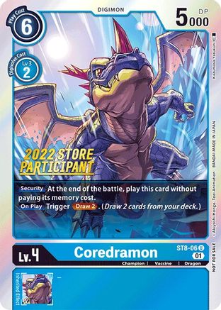 Coredramon [ST8-06] (2022 Store Participant) [Starter Deck: Ulforce Veedramon Promos] - Trinity Hobby