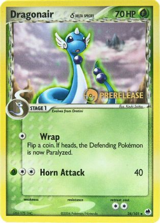 Dragonair (28/101) (Prerelease) [EX: Dragon Frontiers] - Trinity Hobby