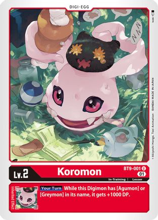 Koromon [BT9-001] [X Record] - Trinity Hobby