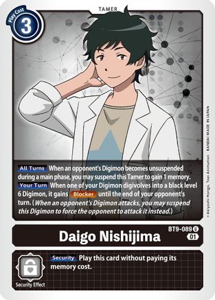 Daigo Nishijima [BT9-089] [X Record] - Trinity Hobby