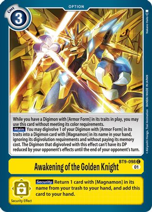 Awakening of the Golden Knight [BT9-098] [X Record] - Trinity Hobby