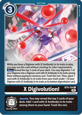 X-Digivolution [BT9-104] [X Record] - Trinity Hobby