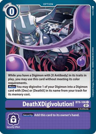 DeathXDigivolution! [BT9-106] [X Record] - Trinity Hobby