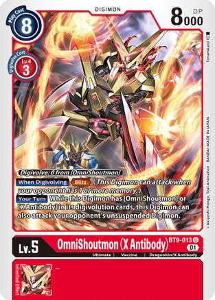 OmniShoutmon (X Antibody) [BT9-013] [X Record] - Trinity Hobby