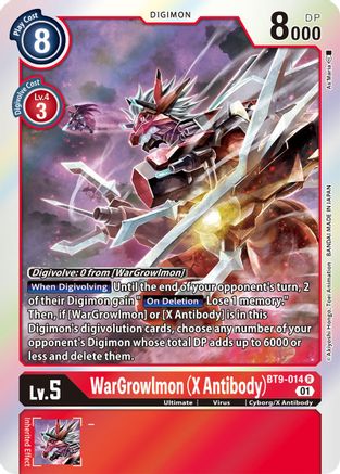 WarGrowlmon (X Antibody) [BT9-014] [X Record] - Trinity Hobby