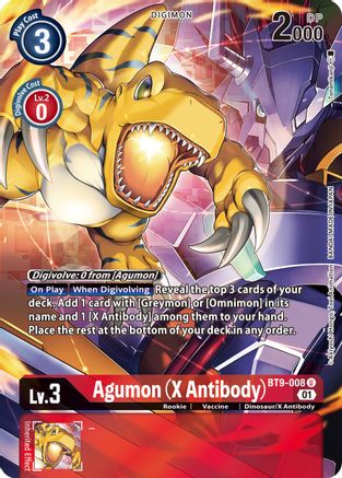 Agumon (X Antibody) [BT9-008] (Alternate Art) [X Record] - Trinity Hobby