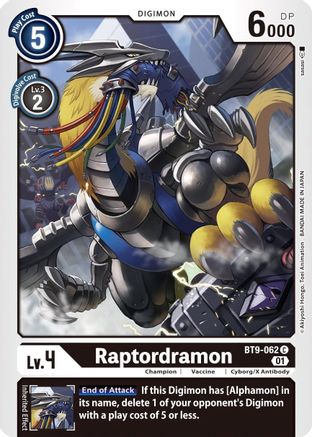 Raptordramon [BT9-062] [X Record] - Trinity Hobby