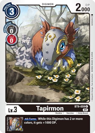 Tapirmon [BT9-059] [X Record] - Trinity Hobby
