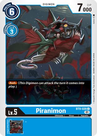 Piranimon [BT9-026] [X Record] - Trinity Hobby