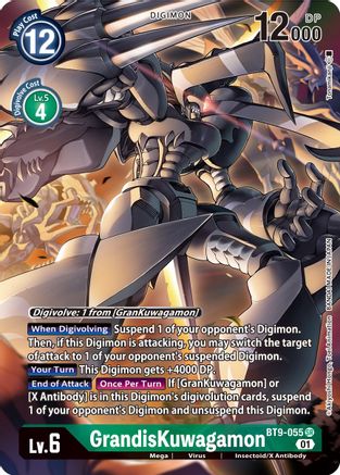 GrandisKuwagamon [BT9-055] (Alternate Art) [X Record] - Trinity Hobby