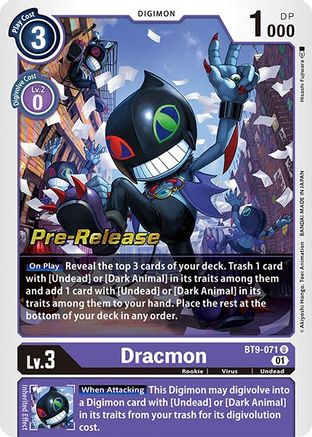 Dracmon [BT9-071] [X Record Pre-Release Promos] - Trinity Hobby