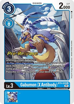 Gabumon (X Antibody) [BT9-020] [X Record Pre-Release Promos] - Trinity Hobby