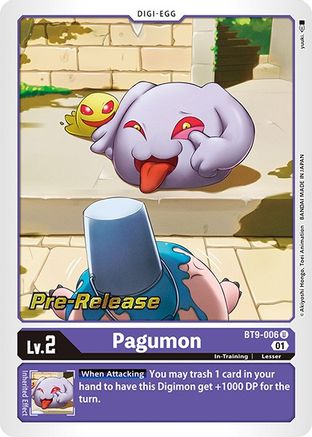Pagumon [BT9-006] [X Record Pre-Release Promos] - Trinity Hobby