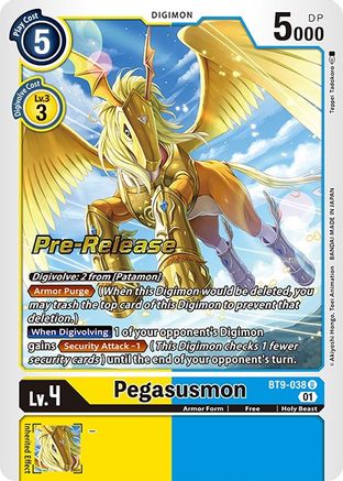 Pegasusmon [BT9-038] [X Record Pre-Release Promos] - Trinity Hobby