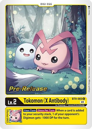 Tokomon (X Antibody) [BT9-003] [X Record Pre-Release Promos] - Trinity Hobby
