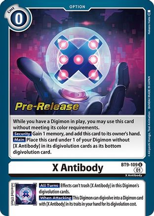 X Antibody [BT9-109] [X Record Pre-Release Promos] - Trinity Hobby