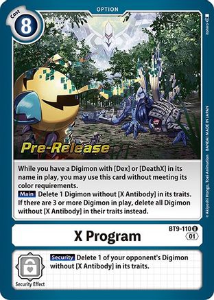 X Program [BT9-110] [X Record Pre-Release Promos] - Trinity Hobby