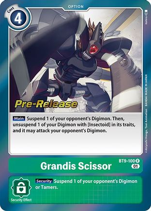 Grandis Scissor [BT9-100] [X Record Pre-Release Promos] - Trinity Hobby