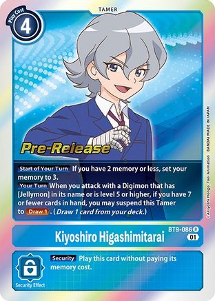 Kiyoshiro Higashimitarai [BT9-086] [X Record Pre-Release Promos] - Trinity Hobby