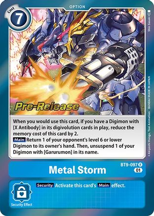 Metal Storm [BT9-097] [X Record Pre-Release Promos] - Trinity Hobby
