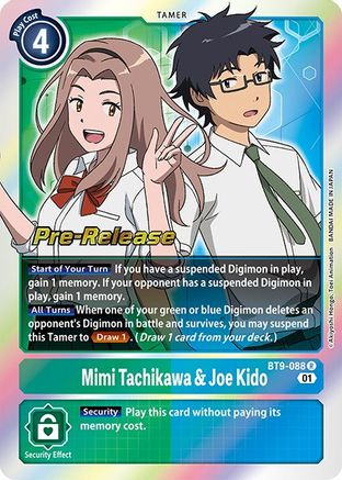 Mimi Tachikawa & Joe Kido [BT9-088] [X Record Pre-Release Promos] - Trinity Hobby