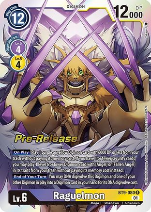 Raguelmon [BT9-080] [X Record Pre-Release Promos] - Trinity Hobby