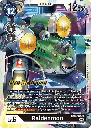 Raidenmon [BT9-067] [X Record Pre-Release Promos] - Trinity Hobby