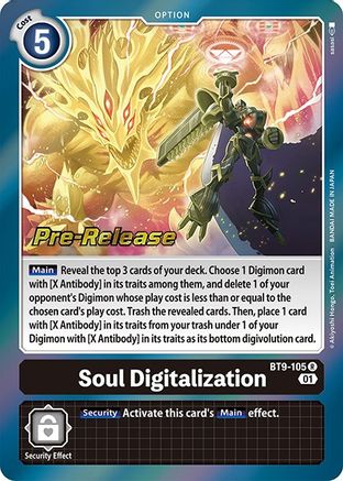 Soul Digitalization [BT9-105] [X Record Pre-Release Promos] - Trinity Hobby