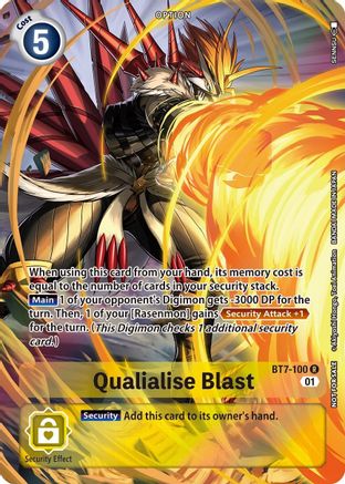 Qualialise Blast [BT7-100] (Summer 2022 Dash Pack) [Next Adventure Promos] - Trinity Hobby