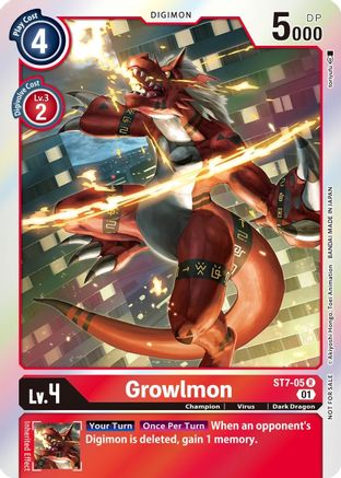 Growlmon [ST7-05] (Gen Con 2022) [Deck de démarrage : Promos Gallantmon] 