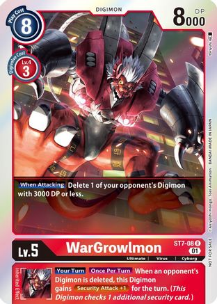 WarGrowlmon [ST7-08] (Gen Con 2022) [Starter Deck: Gallantmon Promos] - Trinity Hobby