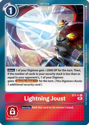 Lightning Joust [ST7-11] (Gen Con 2022) [Starter Deck: Gallantmon Promos] - Trinity Hobby
