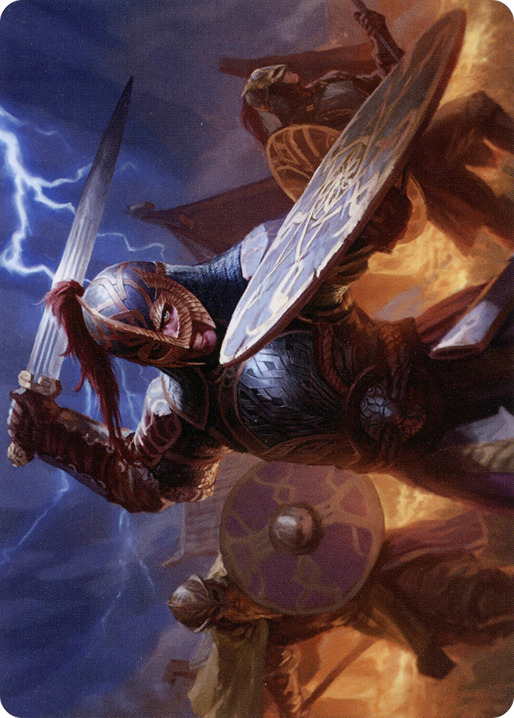Beskir Shieldmate Art Card  (ASKHM-001) - [Art Series: Kaldheim] (Borderless) - Trinity Hobby