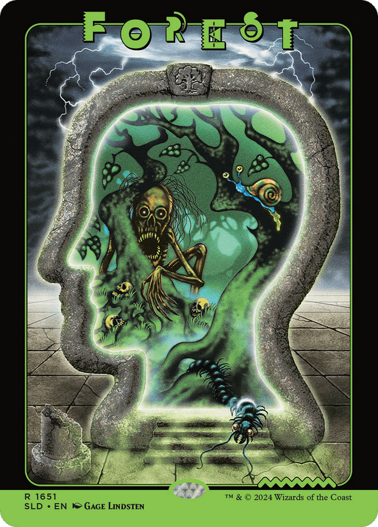 Forest (1651) (Rainbow Foil) [Secret Lair Drop Series] - Trinity Hobby