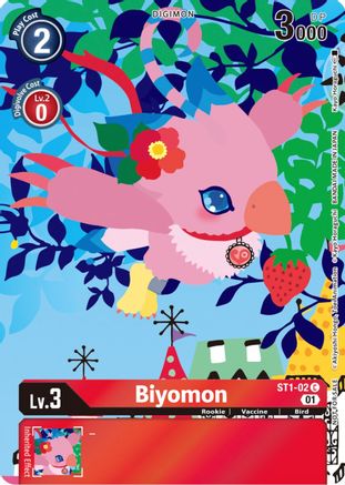 Biyomon [ST1-02] (Tamer's Card Set 2 Floral Fun) [Starter Deck: Gaia Red Promos] - Trinity Hobby
