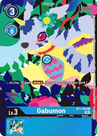 Gabumon [BT1-029] (Tamer's Card Set 2 Floral Fun) [Sortir des promotions spéciales sur les boosters] 