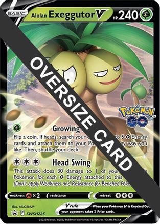 Alolan Exeggutor V (SWSH225) (Jumbo Card) [Sword & Shield: Black Star Promos] - Trinity Hobby