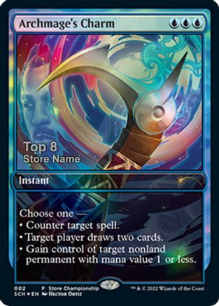 Archmage's Charm (Top 8)  [Foil]  (GAME-002) - [Game Day & Store Championship Promos] - Trinity Hobby