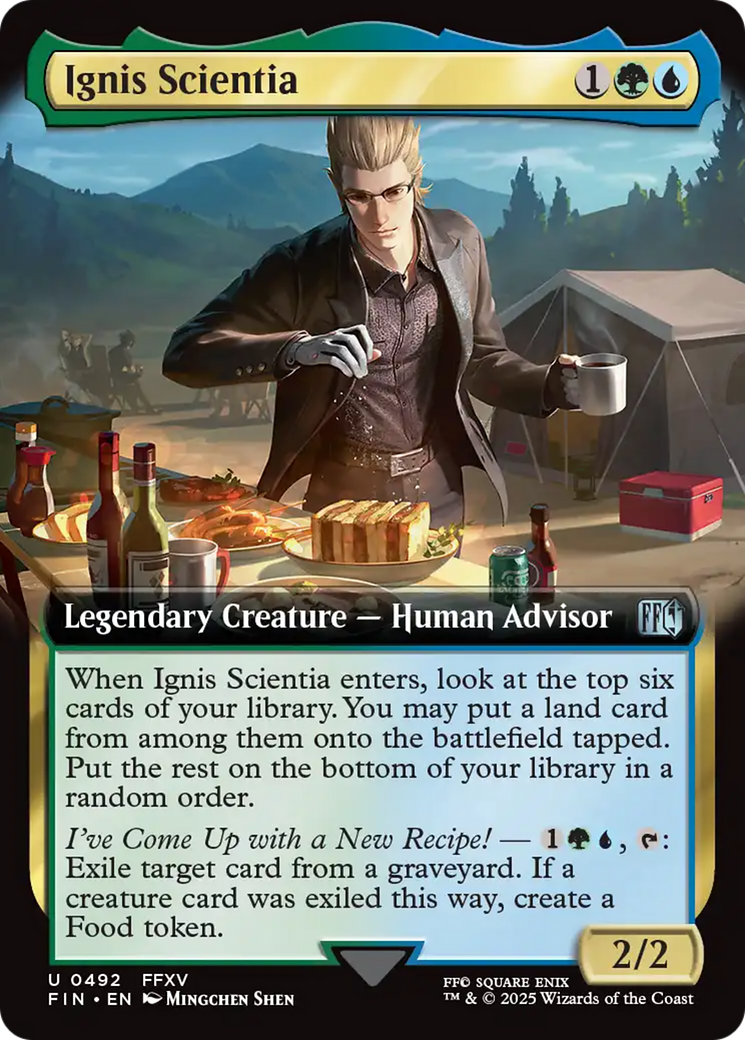 Ignis Scientia  [Foil]  (FIN-492) - [FINAL FANTASY]: (Extended Art) - Trinity Hobby
