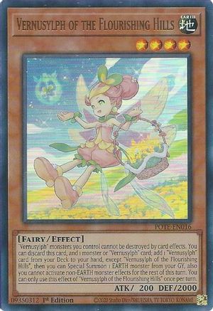 Vernusylph of the Flourishing Hills [POTE-EN016] Ultra Rare - Trinity Hobby