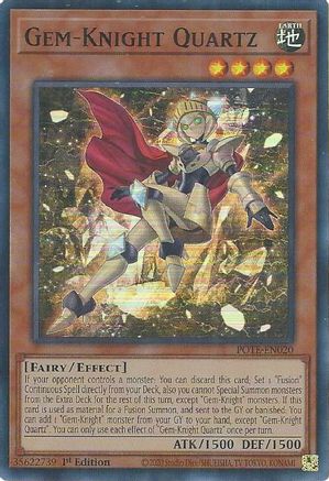 Gem-Knight Quartz [POTE-EN020] Super Rare - Trinity Hobby