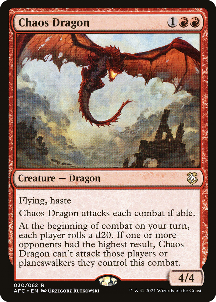 Chaos Dragon [Dungeons & Dragons: Adventures in the Forgotten Realms Commander] - Trinity Hobby