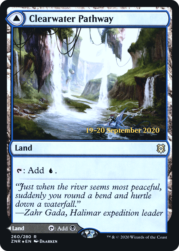 Clearwater Pathway // Murkwater Pathway [Zendikar Rising Prerelease Promos] - Trinity Hobby