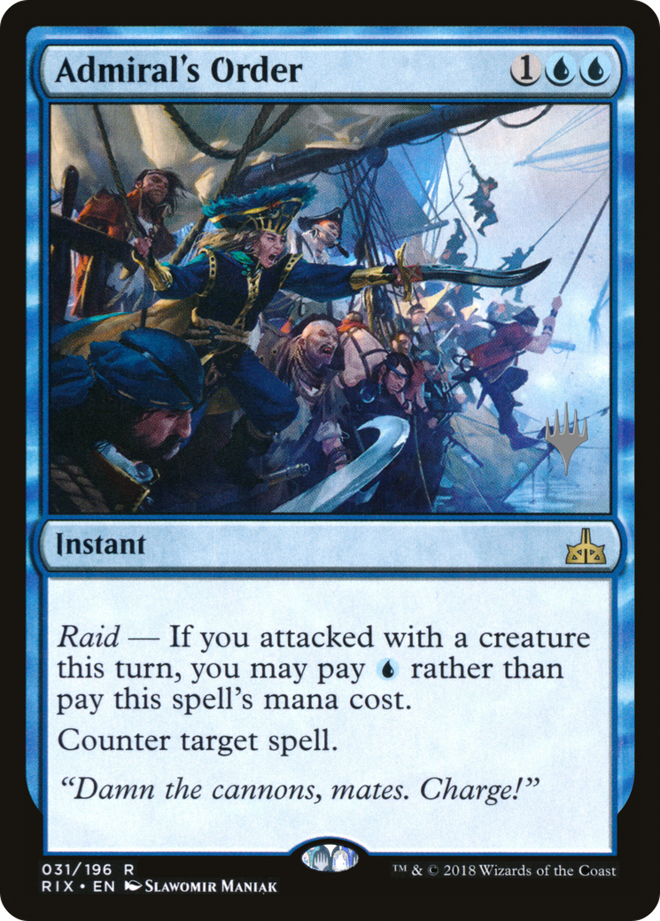 Admiral's Order (Promo Pack) [Rivals of Ixalan Promos] - Trinity Hobby
