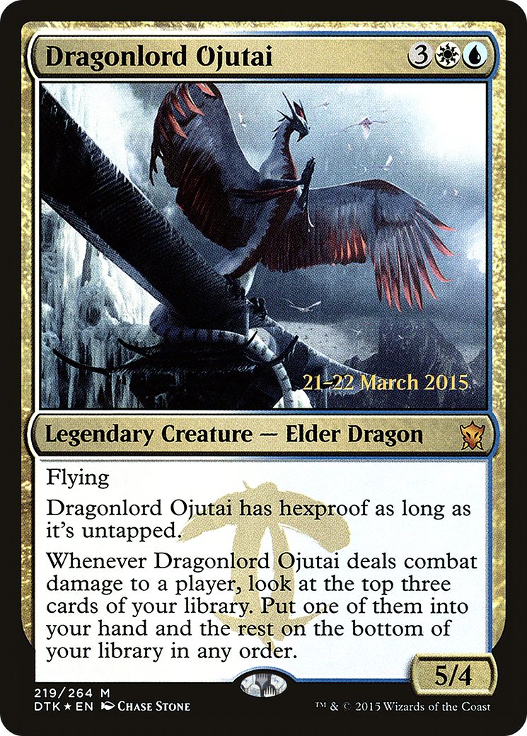 Seigneur Dragon Ojutai [Promotions avant-première de Dragons of Tarkir] 