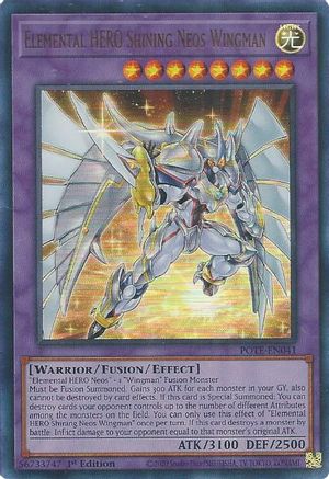 Elemental HERO Shining Neos Wingman [POTE-EN041] Ultra Rare - Trinity Hobby