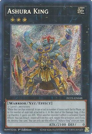 Ashura King [POTE-EN048] Secret Rare - Trinity Hobby