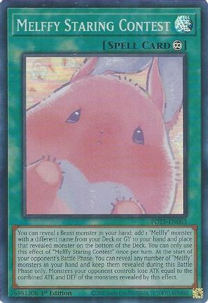 Melffy Staring Contest [POTE-EN063] Super Rare - Trinity Hobby